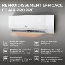 Load image into Gallery viewer, Kältebringer Climatiseur Split - 12000 BTU - 3 5 kW - Avec fonction chauffage WiFi et App - très silencieux &amp; économe en énergie avec support mural - Marque de qualité Allemande