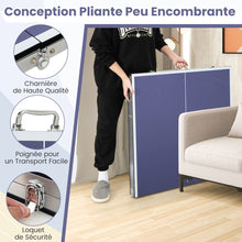 Load image into Gallery viewer, Table de Ping-Pong Pliable Peu Encombrante avec Filet Tennis de Table avec 2 Raquettes 3 Balle Pieds Rglables 180 x 90 x 76 cm -
