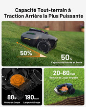 Load image into Gallery viewer, MAMMOTION YUKA Mini 700 Robot Tondeuse sans Fil Périphérique, NetRTK+Vision, Aucune Antenne RTK Requise, Recommandé 700 m², Pente à 50%, Cartographie Automatique, avec Module 4G