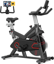 Load image into Gallery viewer, Pasyou VéLo D'Appartement Avec RéSistance MagnéTique, VéLo De Fitness, EntraîNement Cardio En Salle Velo Spinning, Stationnaires à La Maison Avec Moniteur, Support De Tablette