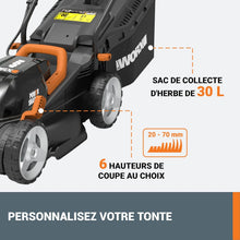 Load image into Gallery viewer, Pack Pro+ Tondeuse à Gazon 40V 460m² + Coupe-Bordures 20V + 2 Batteries 4Ah et 1 Batterie 2Ah + Chargeur Double et Chargeur Simple (Idéal pour l'Entretien du Jardin)