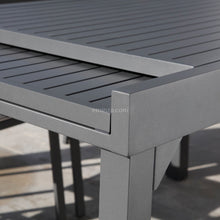 Load image into Gallery viewer, Table de jardin extensible en aluminium 8 places (90/180 x 90 cm) Murano Gris anthracite - Action-sport36 -
