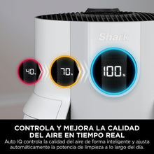 Load image into Gallery viewer, Shark NeverChange jusqu'à 5 ans Purificateur d'air, Filtre HEPA 5 ans, Couverture 60m², Capture 99,97% des Allergènes, Mode Automatique,Silencieux, Affichage LED, pour Maison et Chambre, Blanc HP150EU
