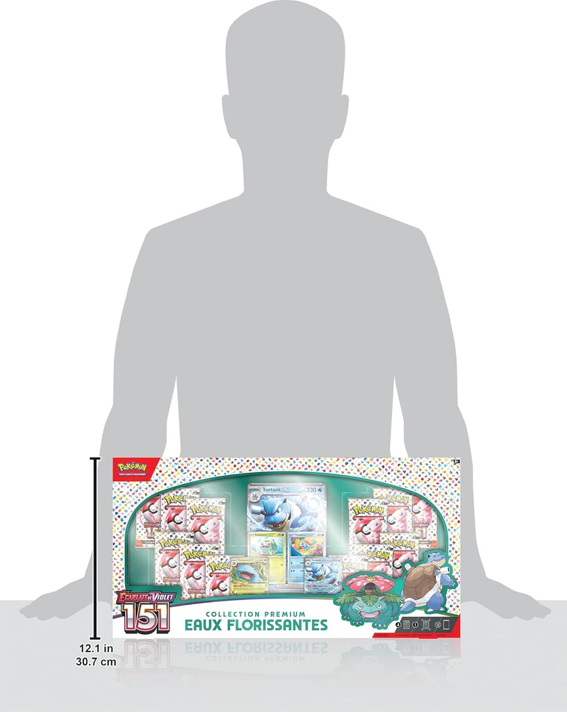 Pokémon: Collection Premium Eaux Florissantes du JCC Pokémon (4 Cartes Promo Brillantes 1 Carte Grand Format Brillante et 12 boosters)