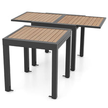 Load image into Gallery viewer, Table de Jardin Extensible en Aluminium Ajustable de 80 à 160 CM Table à Manger Extérieure Rectangulaire pour 4-6 Personnes Naturel -