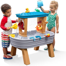 Load image into Gallery viewer, Rain Shower Splash Table d'eau avec 13 Accessoires - Bleu &amp; Vert | Table Jeux d'eau | Table d檃ctivit pour Le Jardin,Table Activit Eau | Table d'eau Extrieur
