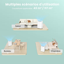 Load image into Gallery viewer, MIDEA Climatiseur Mobile Silencieux 12000 BTU avec Évacuation - Climatisation Portable Prêt à Poser 3500W - Clim Réversible Split Mobile - 4 modes avec Kit de Fenêtre et App Control