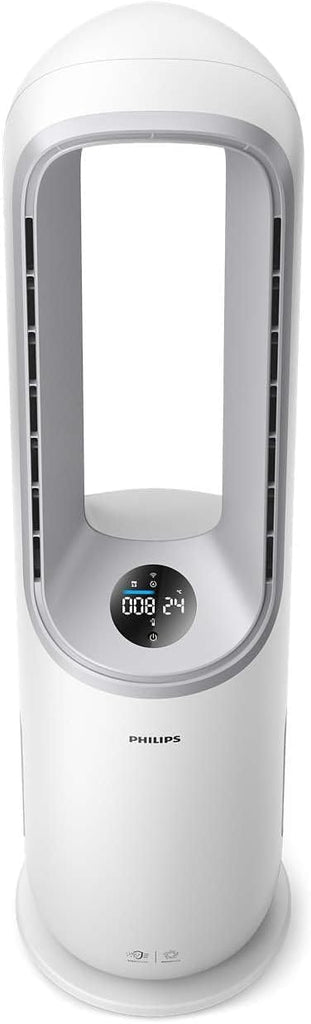 Philips Air Performer 2-en-1 : Purificateur & Ventilateur Rafraîchisseur – Nettoie 70m², Élimine 99,97% des Allergènes et Polluants. Filtre HEPA, Capteurs Intelligents, Alexa, Application (AMF765/10)