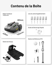Load image into Gallery viewer, MAMMOTION YUKA Mini 700 Robot Tondeuse sans Fil Périphérique, NetRTK+Vision, Aucune Antenne RTK Requise, Recommandé 700 m², Pente à 50%, Cartographie Automatique, avec Module 4G