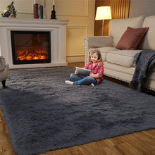 Load image into Gallery viewer, EasyJoy Area Rugs for Bedroom Living Room, 5ft x 7ft DarkGray Fluffy Carpet for Teens